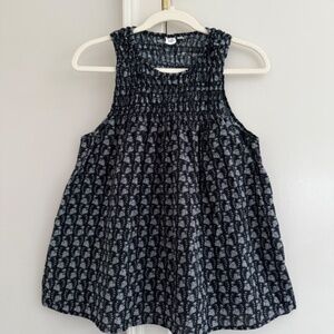 Gap Smocked Block Print Top Doen Style Size M